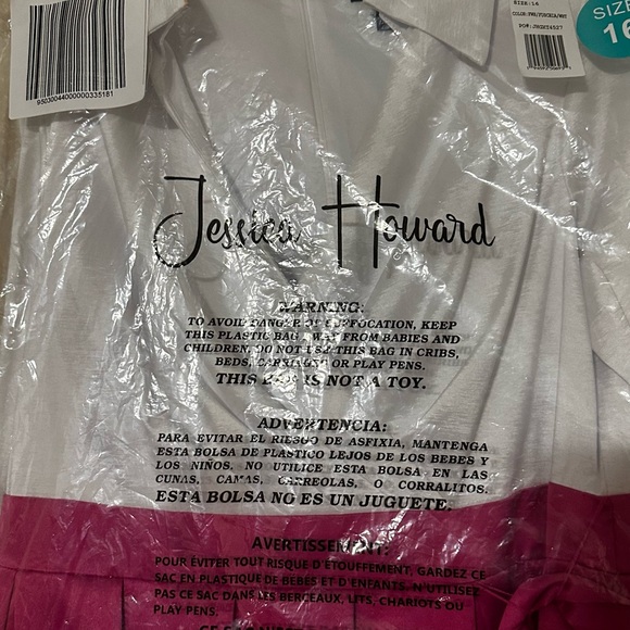 🩷Jessica Howard-  Collared V-Neck Tie Sash Ball Gown🩷 PRISTINE CONDITION🩷🩷🩷 - Picture 6 of 8